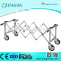 DW-TR002 stainless steel funeral scissor trolley for coffin